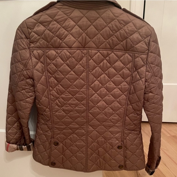 AUTH BURBERRY Quilted Nova Check Plaid lined jacket SIZE SMALL - Picture 8 of 8